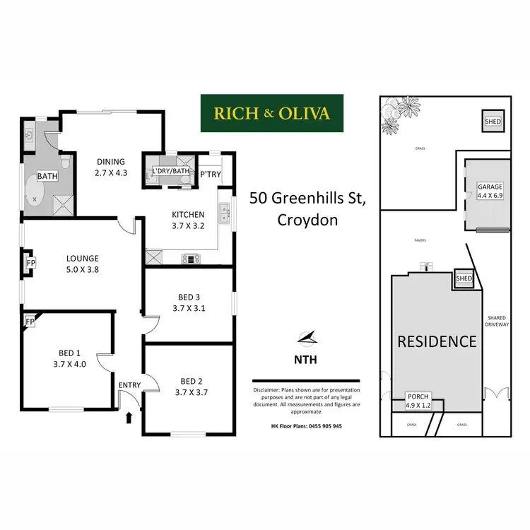 Floorplan of Homely house listing, 50 Greenhills Street, Croydon NSW 2132