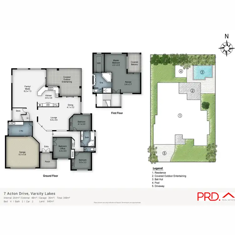 Floorplan of Homely house listing, 7 Acton Drive, Varsity Lakes QLD 4227