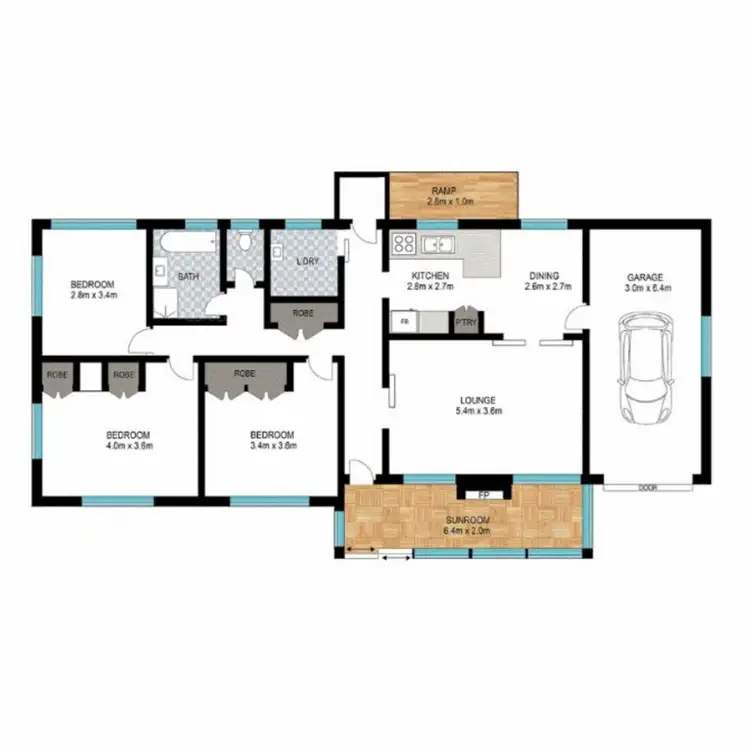 Floorplan of Homely house listing, 3 Merryl Street, South Toowoomba QLD 4350