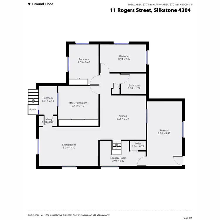 Floorplan of Homely house listing, 11 Rogers Street, Silkstone QLD 4304