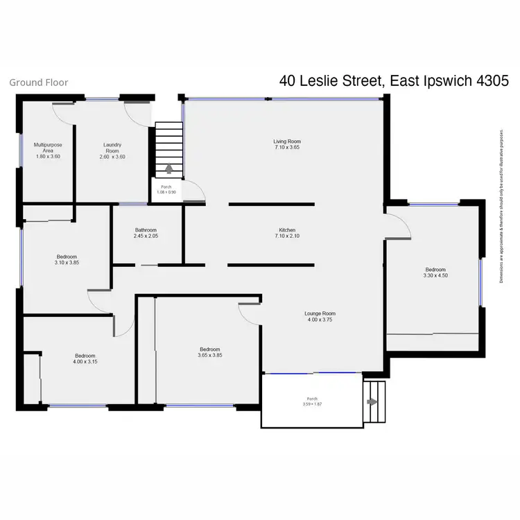 Floorplan of Homely house listing, 40 Leslie Street, East Ipswich QLD 4305