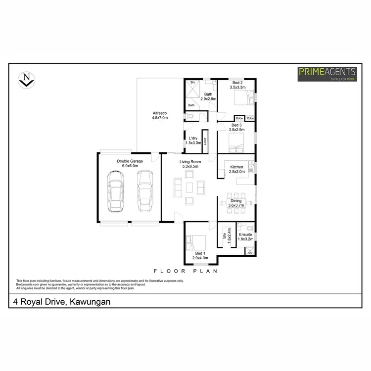 Floorplan of Homely house listing, 4 Royal Drive, Kawungan QLD 4655