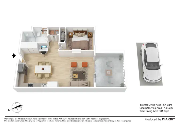 Floorplan of Homely unit listing, 8218/55 Forbes Street, West End QLD 4101