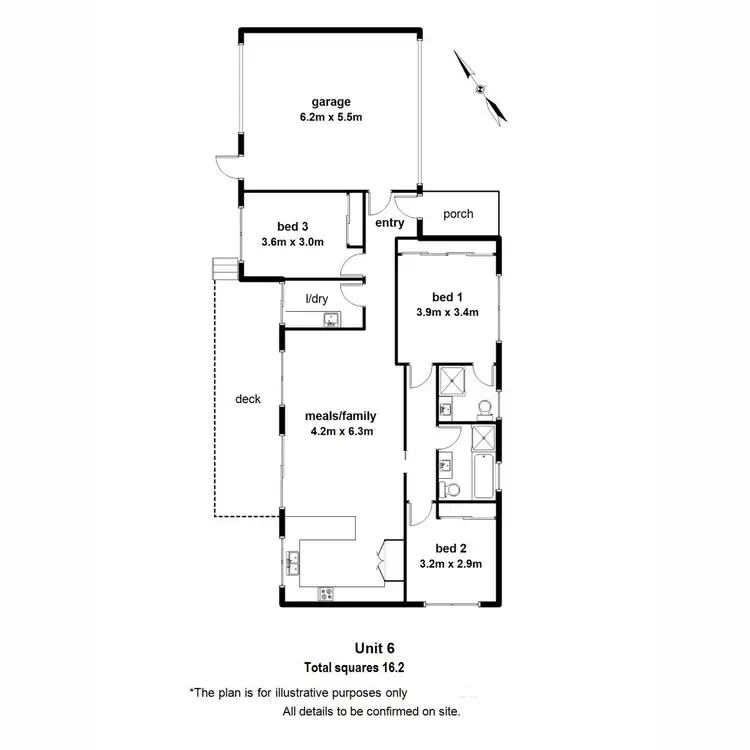 Floorplan of Homely unit listing, 6 Riverflat Close, Healesville VIC 3777