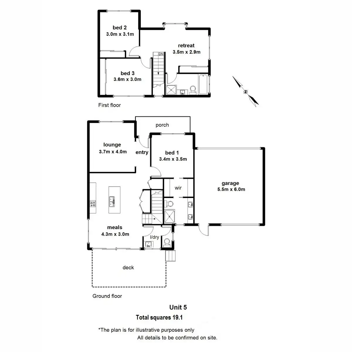 Floorplan of Homely townhouse listing, 5 Riverflat Close, Healesville VIC 3777