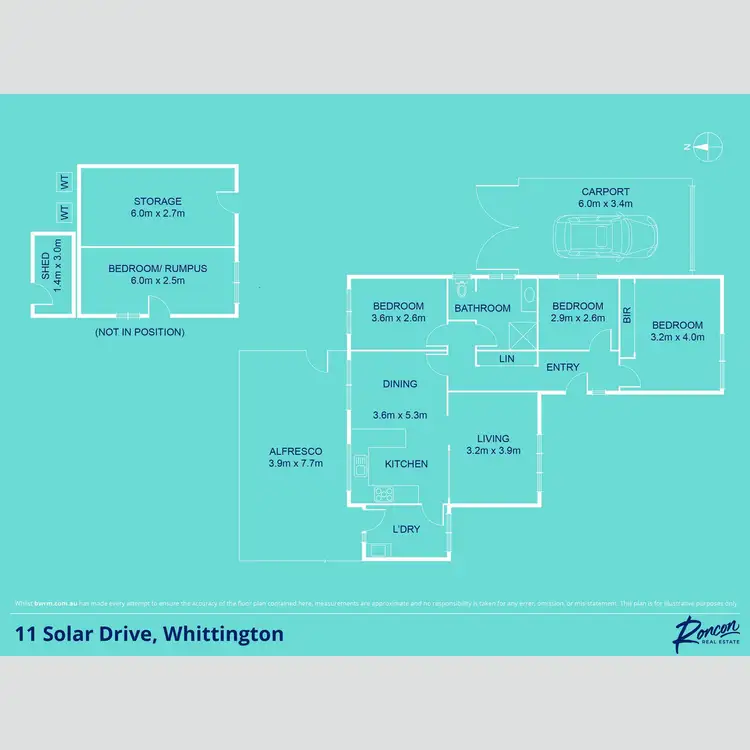Floorplan of Homely house listing, 11 Solar Drive, Whittington VIC 3219