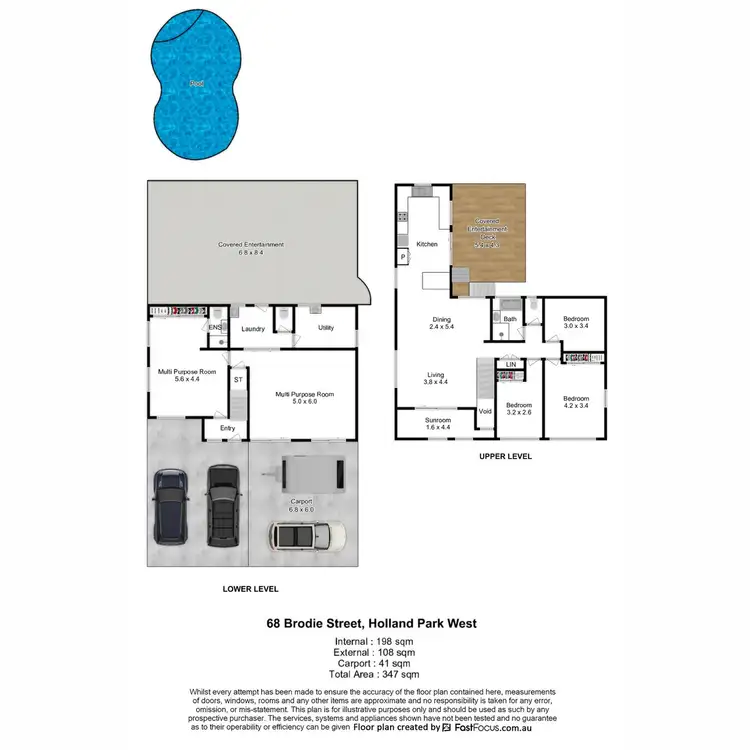 Floorplan of Homely house listing, 68 Brodie Street, Holland Park West QLD 4121