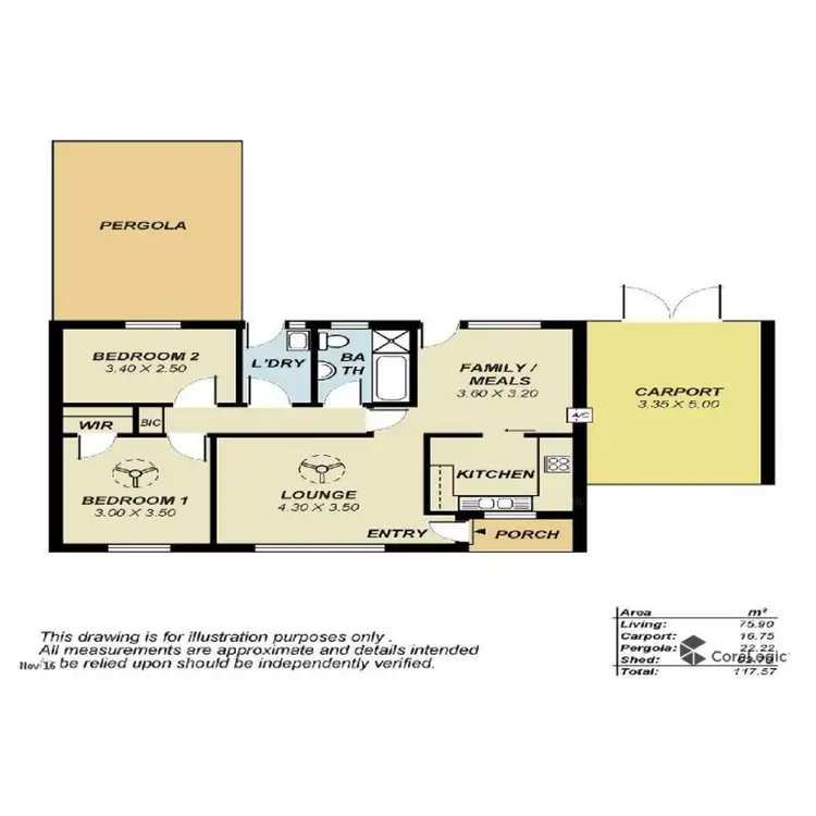 Floorplan of Homely house listing, 47 Piper Street, Parafield Gardens SA 5107