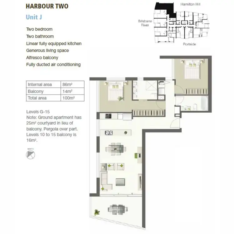 Floorplan of Homely apartment listing, 20712/8 Hercules Street, Hamilton QLD 4007