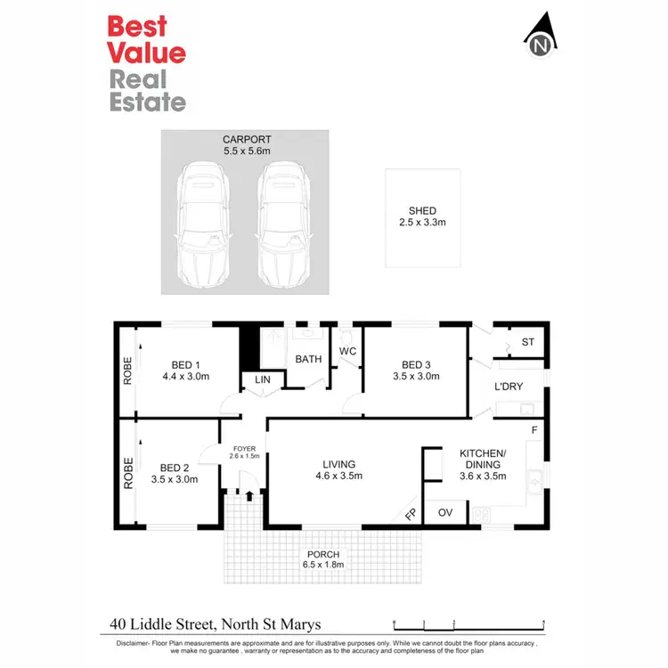 Floorplan of Homely house listing, 40 Liddle Street, North St Marys NSW 2760