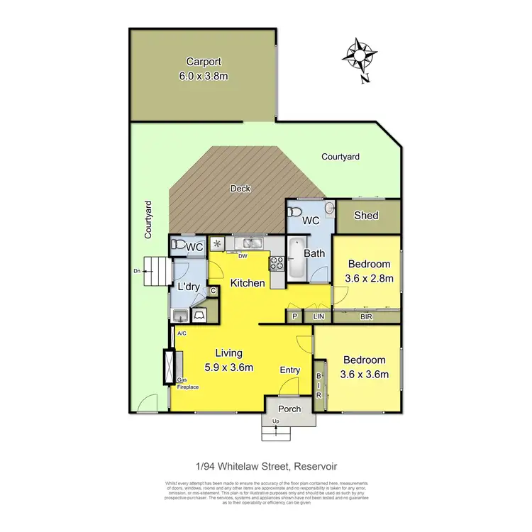 Floorplan of Homely house listing, 1/94 Whitelaw Street, Reservoir VIC 3073