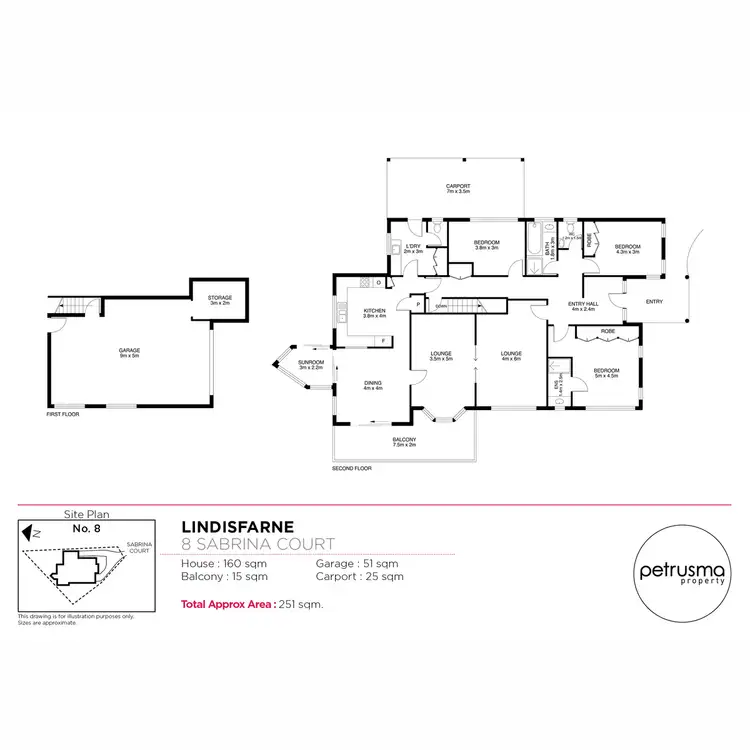 Floorplan of Homely house listing, 8 Sabrina Court, Lindisfarne TAS 7015