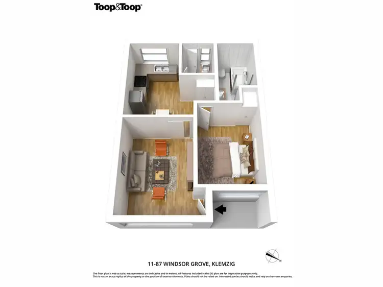 Floorplan of Homely unit listing, 11/87 Windsor Grove, Klemzig SA 5087