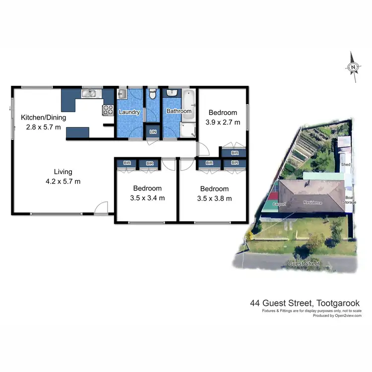 Floorplan of Homely house listing, 44 Guest Street, Tootgarook VIC 3941