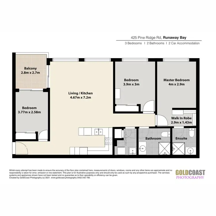 Floorplan of Homely apartment listing, 7/425 Pine Ridge Road, Runaway Bay QLD 4216