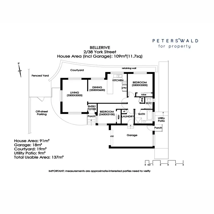 Floorplan of Homely unit listing, 2/38 York Street, Bellerive TAS 7018