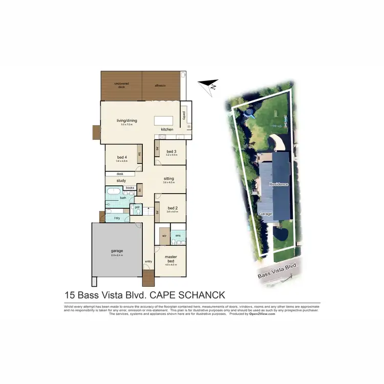 Floorplan of Homely house listing, 15 Bass Vista Boulevard, Cape Schanck VIC 3939