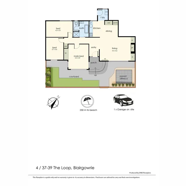Floorplan of Homely house listing, 4/37-39 The Loop, Blairgowrie VIC 3942