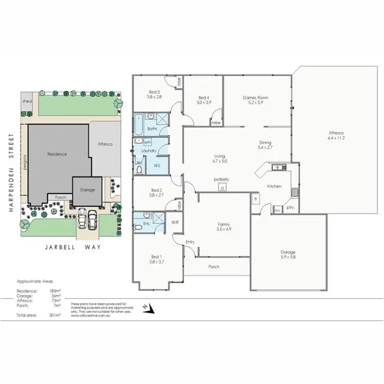 Floorplan of Homely house listing, 2 Jarbell Way, Huntingdale WA 6110