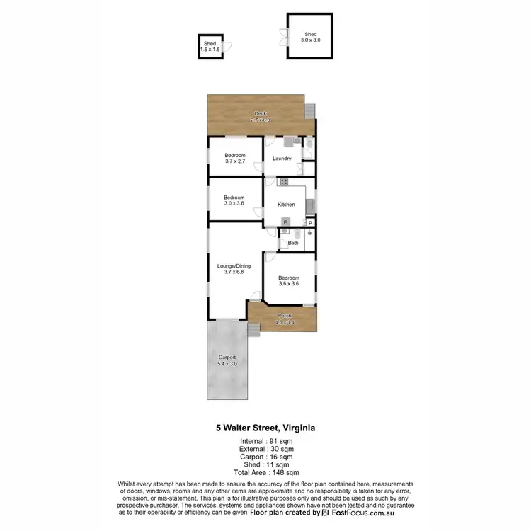 Floorplan of Homely house listing, 5 Walter Street, Virginia QLD 4014