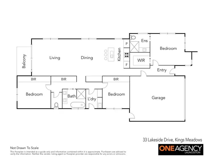 Floorplan of Homely house listing, 33 Lakeside Drive, Kings Meadows TAS 7249