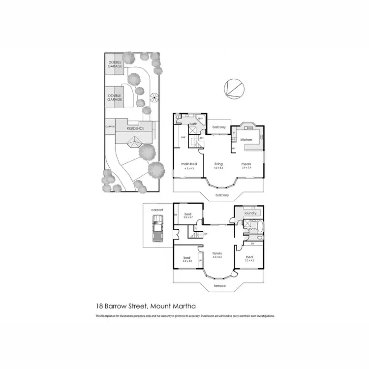 Floorplan of Homely house listing, 18 Barrow Street, Mount Martha VIC 3934