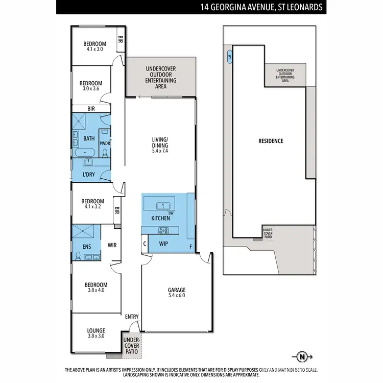 Floorplan of Homely house listing, 14 Georgina Avenue, St Leonards VIC 3223