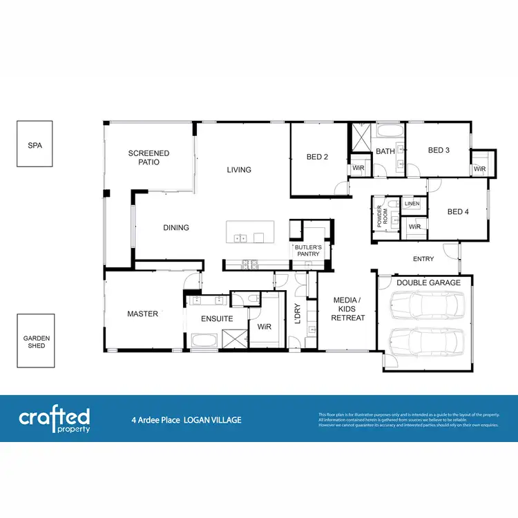 Floorplan of Homely house listing, 4 Ardee Place, Logan Village QLD 4207