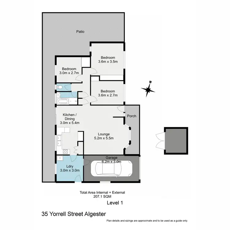Floorplan of Homely house listing, 35 Yorrell Street, Algester QLD 4115
