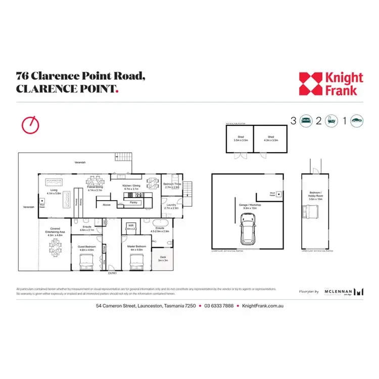 Floorplan of Homely house listing, 76 Clarence Point Road, Clarence Point TAS 7270