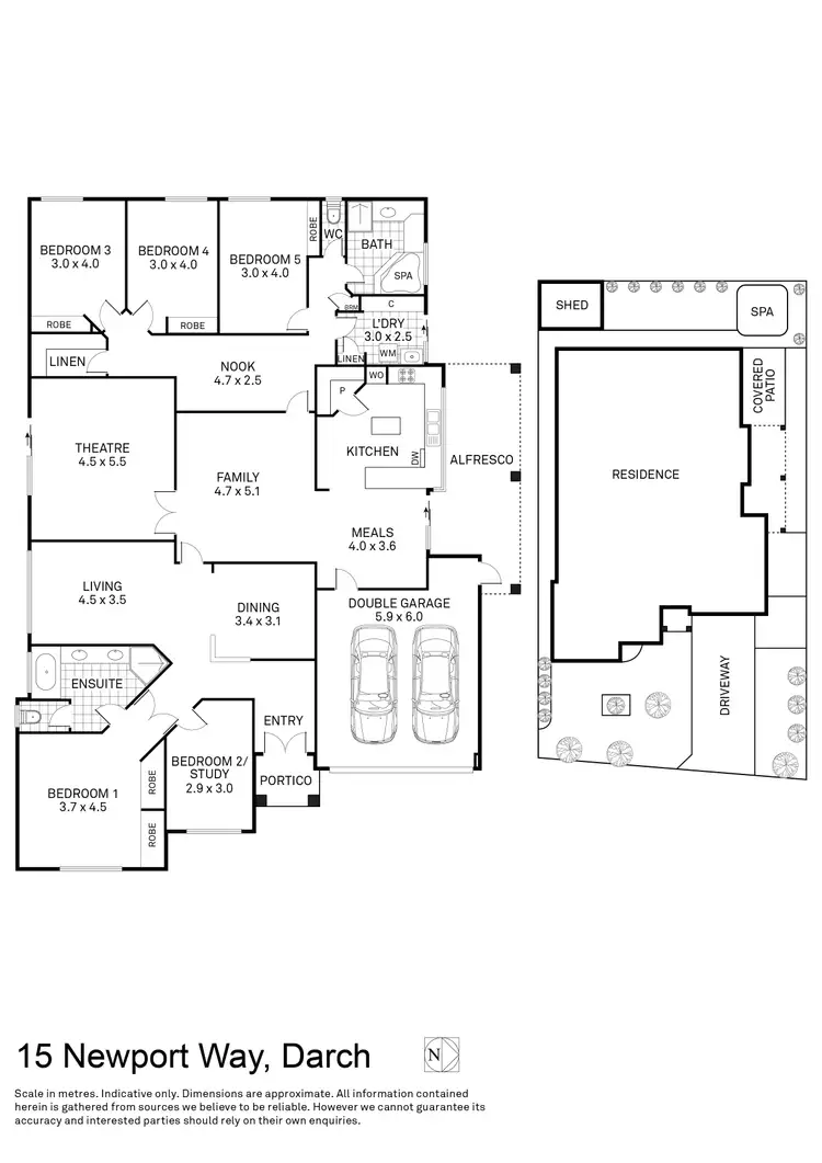 Floorplan of Homely house listing, 15 Newport Way, Darch WA 6065