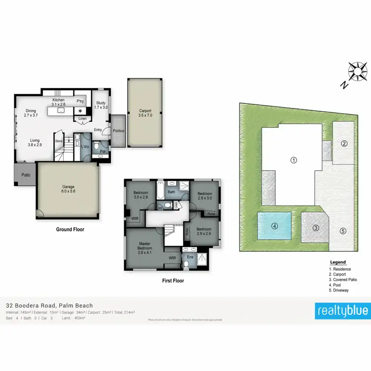 Floorplan of Homely semi-detached listing, 32B Boodera Road, Palm Beach QLD 4221