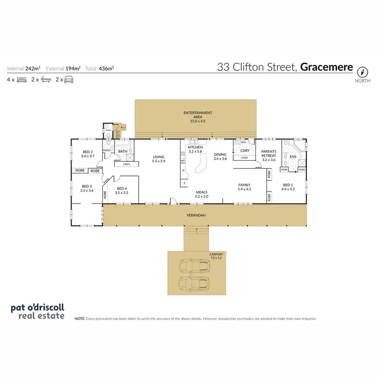 Floorplan of Homely house listing, 33 Clifton Street, Gracemere QLD 4702