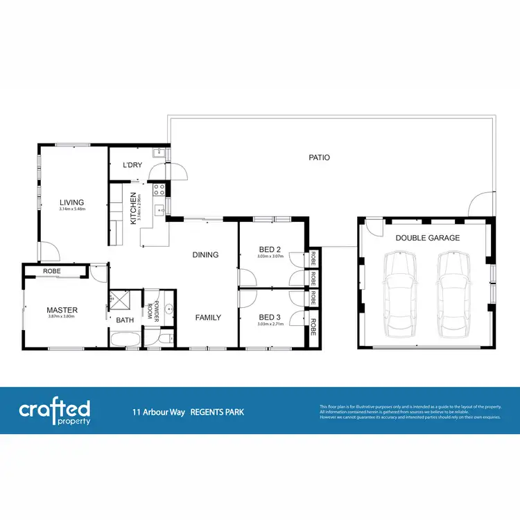 Floorplan of Homely house listing, 11 Arbour Way, Regents Park QLD 4118