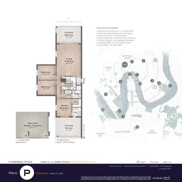 Floorplan of Homely apartment listing, A106/41 Gotha Street, Fortitude Valley QLD 4006