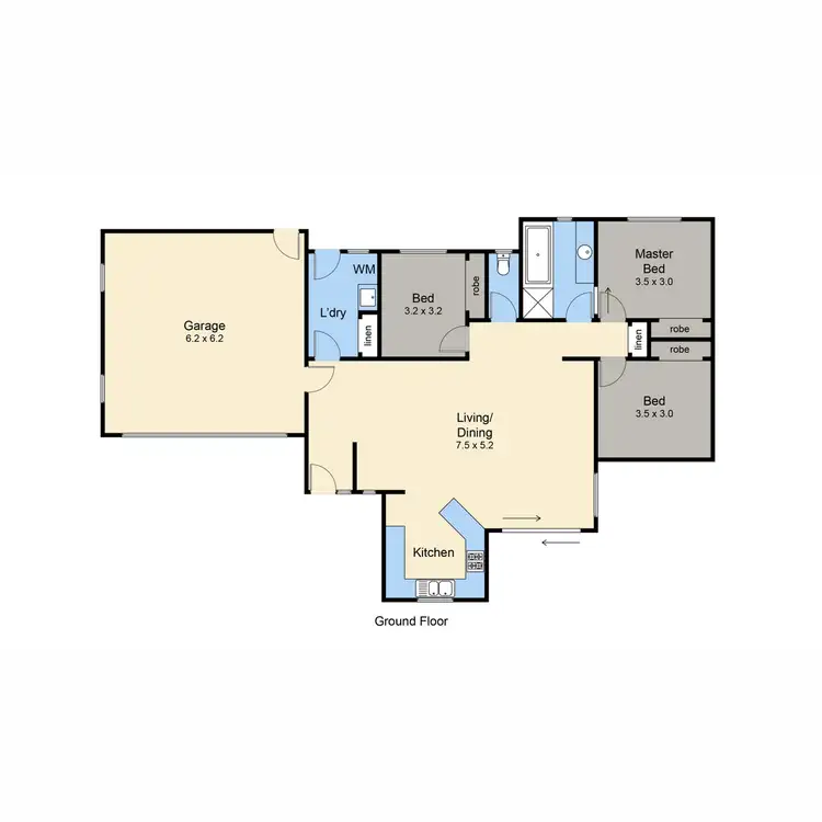Floorplan of Homely house listing, 1/6 Harrison Street, Dromana VIC 3936