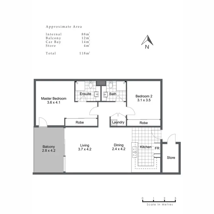 Floorplan of Homely unit listing, 28/22 Heirisson Way, North Coogee WA 6163