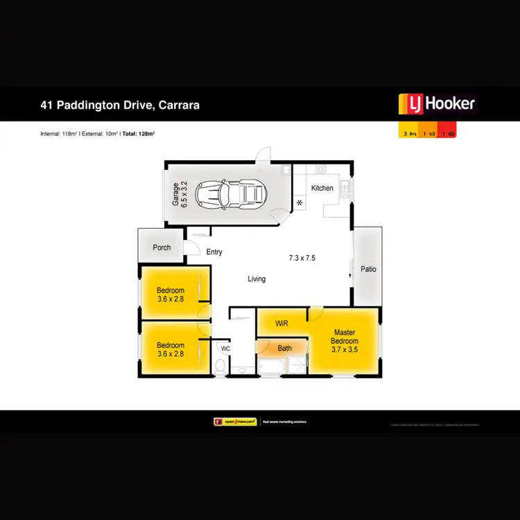 Floorplan of Homely house listing, 41 Paddington Drive, Carrara QLD 4211