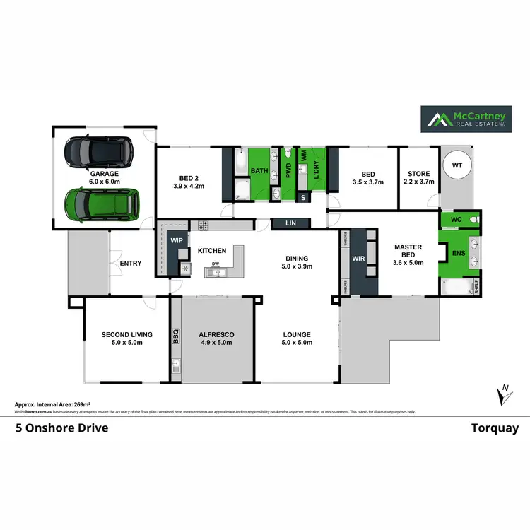 Floorplan of Homely house listing, 5 Onshore Drive, Torquay VIC 3228