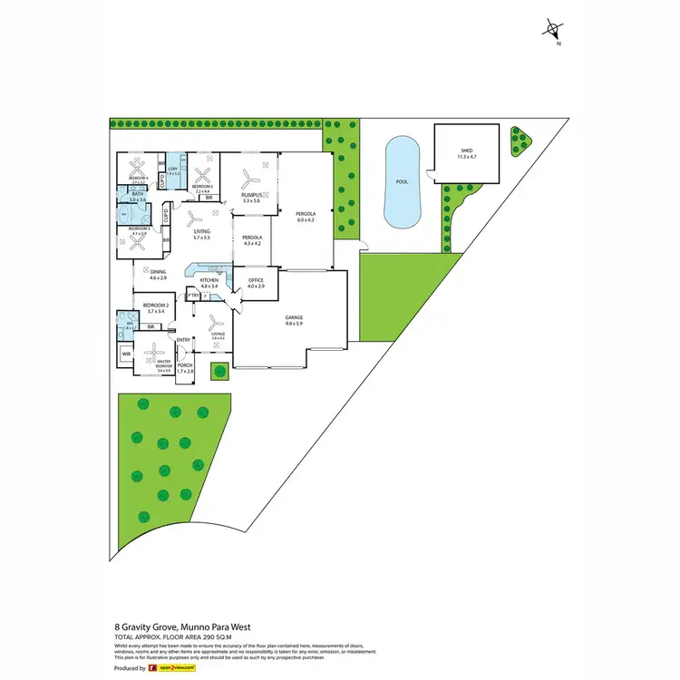 Floorplan of Homely house listing, 8 Gravity Grove, Munno Para West SA 5115