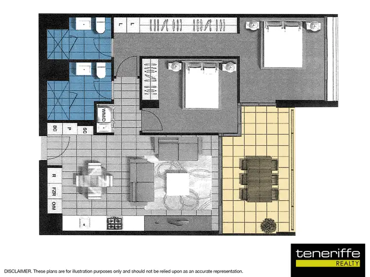 Floorplan of Homely apartment listing, 27 Cunningham Street, Newstead QLD 4006