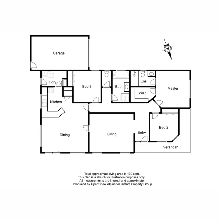 Floorplan of Homely unit listing, 3/24A Kitchen Street, Mansfield VIC 3722