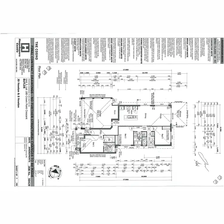 Floorplan of Homely house listing, 3/23 Crown Point Crescent, Butler WA 6036