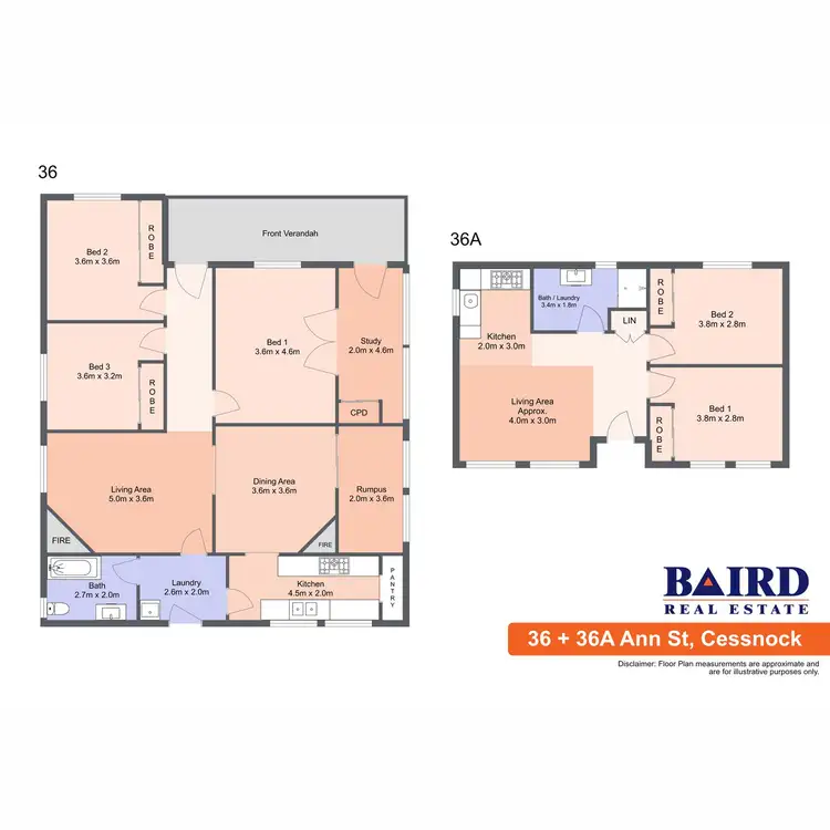 Floorplan of Homely house listing, 36/36a Ann Street, Cessnock NSW 2325