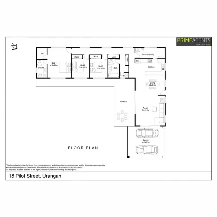Floorplan of Homely house listing, 18 Pilot Street, Urangan QLD 4655