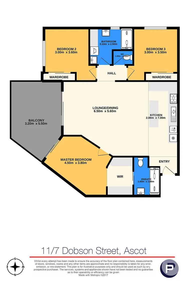 Floorplan of Homely apartment listing, 11/7 Dobson Street, Ascot QLD 4007