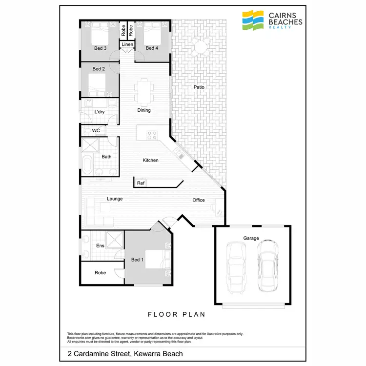 Floorplan of Homely house listing, 2 Cardamine Street, Kewarra Beach QLD 4879