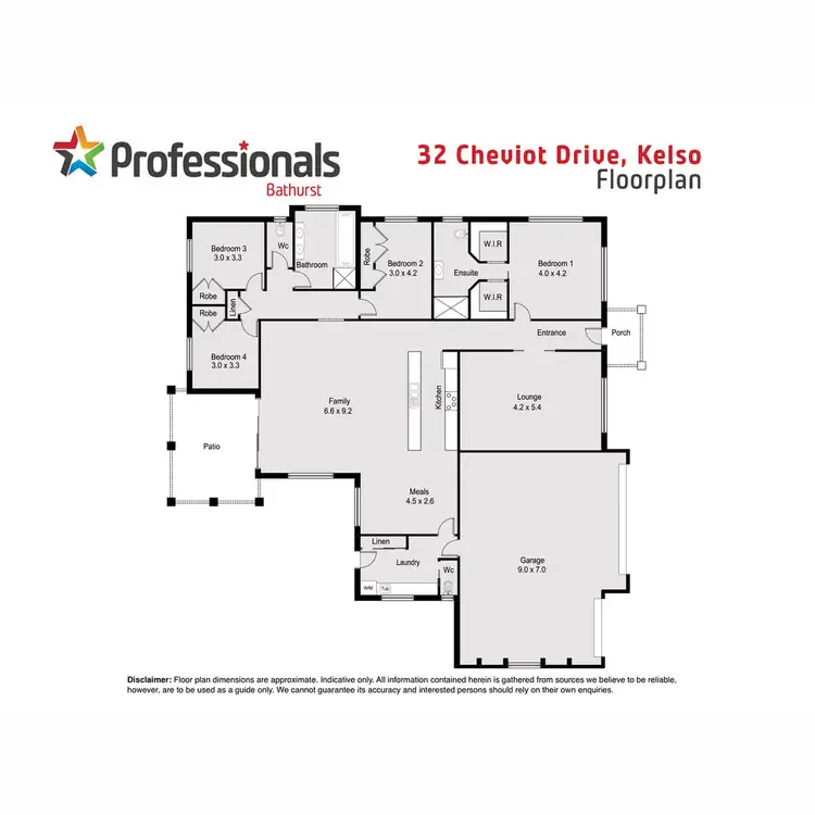 Floorplan of Homely house listing, 32 Cheviot Drive, Kelso NSW 2795