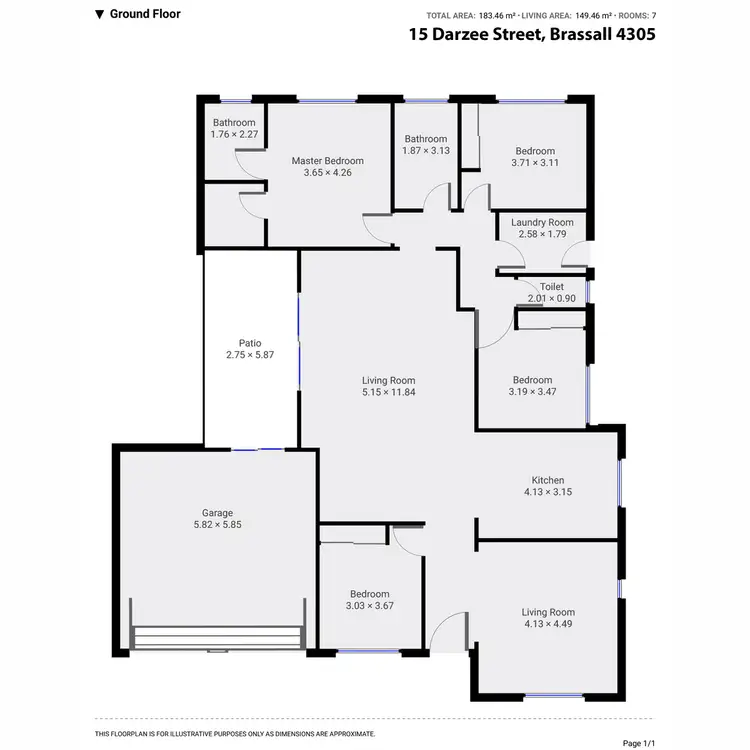 Floorplan of Homely house listing, 15 Darzee Street, Brassall QLD 4305