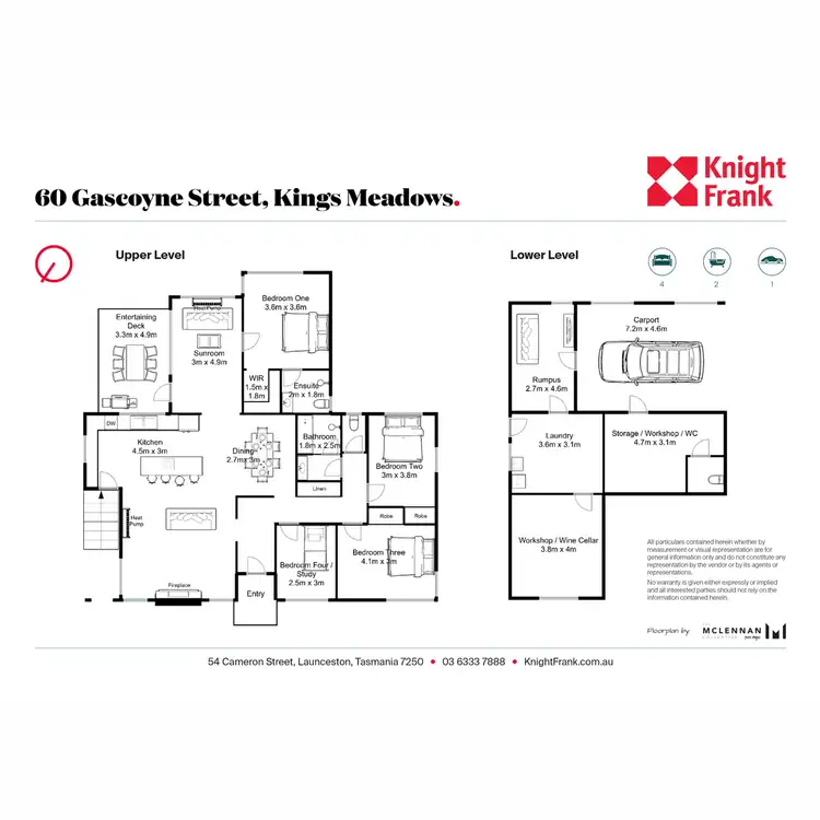 Floorplan of Homely house listing, 60 Gascoyne Street, Kings Meadows TAS 7249